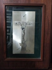 Cristo in argento con cornice