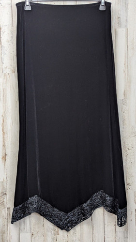 Maxi gonna donna velluto - , nero