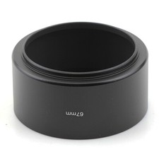 Paraluce standard 67 mm in metallo attacco a vite ombreggiato per obiettivo fotocamera DSLR