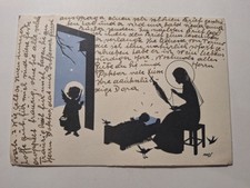 Cartolina Natale 1935 religiosa Natività, Camucia Cortona, viaggiata