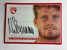 Autografo NICOLAS SCHINDELHOLZ (†2022)-FC Thun-Ex-Basilea-Lucerna-Aarau-signed-AK