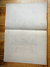 XX secolo-Disegni e bozzetti eseguiti dallo Scultore ENRICO BARBERI-Bologna+