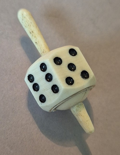 Teetotum raro antico cubo - antico,