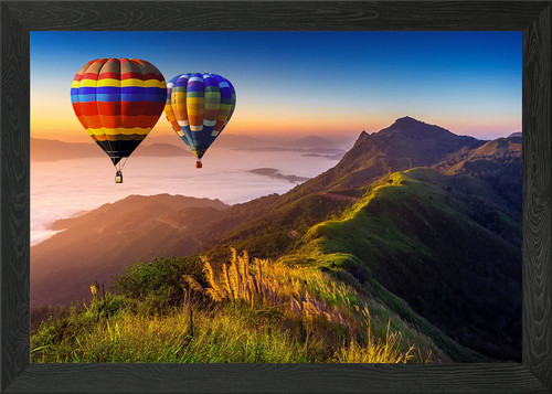Paesaggio montagne con - e,
