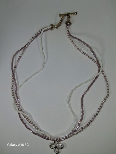 Collana perle semi triplo - di,