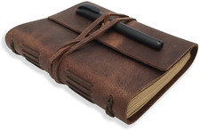 Diario cuero genuino cuaderno