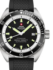 Swiss Military SMA34100.07 Diver Titanio Automatico Orologio Uomo 42mm 30ATM