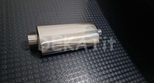 SILENZIATORE AUTO UNIVERSALE CENTRALE ACCIAIO INOX DIAMETRO Ø 61 MM LUNGH 450 MM