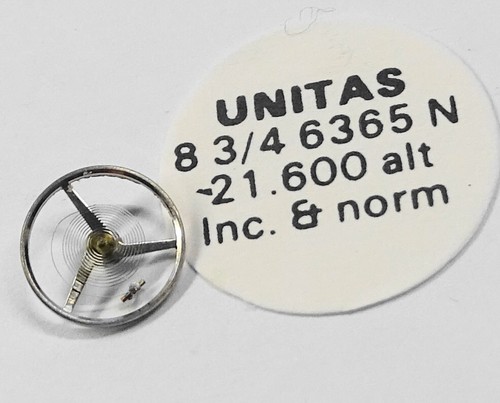 Balancier montre unitas 6365n - montre,