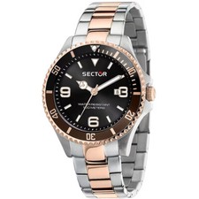 Sector Rose Gold Plated Steel