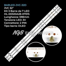 KIT 3 BARRE STRIP LED TV JVC