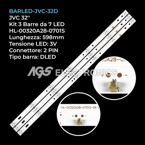 Kit barre strip led - kit, jvc