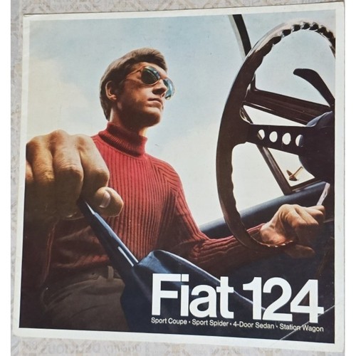 Brochure vintage fiat 124 - vintage,