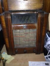 TELEFUNKEN 557 Radio d'epoca verticale,mobile in legno, funzionante Italiano "37