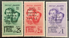 Regno 1945 CLN Imperia fratelli bandiera serie completa mnh