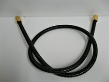 Tubo Doccia Metallo Nero/Oro (24 Carati) Tubo Flessibile Doccia IN Metallo, Tubo