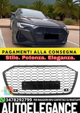 💫Calandra Anteriore Nero Lucido Look RS6 per Audi A6 C8 (4A) Sedan / Avant 💫