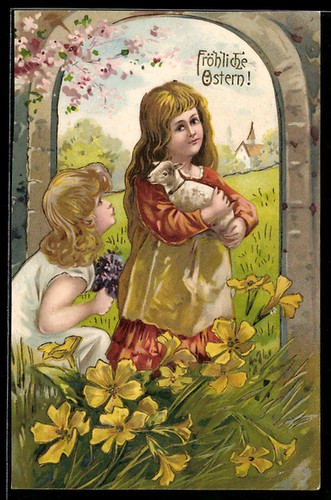 Litografia buona pasqua - litografia,
