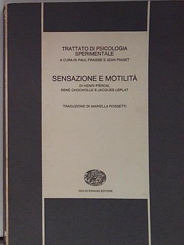 Fraisse trattato psicologia - fraisse, di