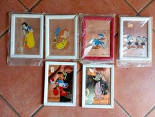 Quadretti a Specchio Righetti Originali Vintage Walt Disney Hanna Barbera18x13cm