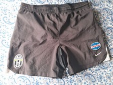 PANTALONCINI SHORT VINTAGE FOOTBALL CALCIO JUVENTUS NIKE TAMOIL. NERO BLACK