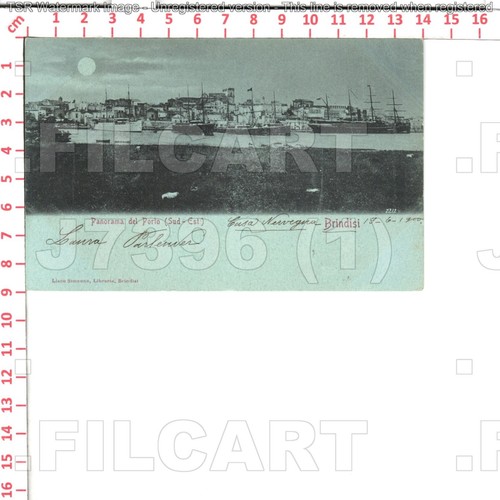 J7396 brindisi citta 1900 - citta,