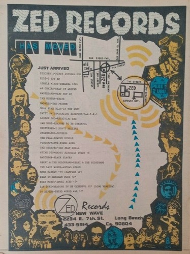 Zed records raro annuncio - records,