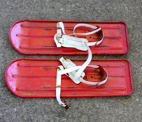 Scarpe neve metallo - scarpe, rosso