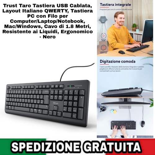 Tastiera usb cablata - tastiera, cablata,