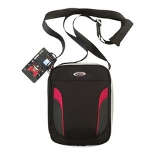 Borsa a tracolla nuova con etichette Collab TUMI x DUCATI 6516 Hybrix nylon nero rosso asse mappa NUOVA