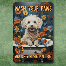 Insegna bagno maltipoo lava - insegna,