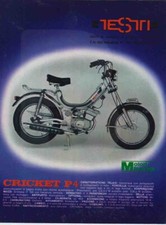 advertising Pubblicità-MOTO TESTI CRICKET P4 1977-CICLOMOTORI ITALIAN1 EPOCA