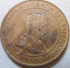 1910 Canada Large Cent One