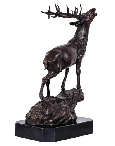 Scultura bronzo cervo - scultura, in
