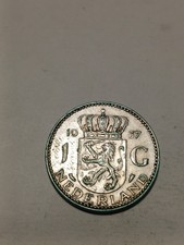 1 GULDEN ARGENTO OLANDA 1957