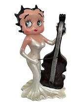 Statua di Betty Boop in resina da collezione stile vintage ' 60 con Violoncello