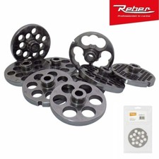 Piastra acciaio TC 22 4714 A Reber tritacarne 4  8 10 12 14 16 mm - Rotex