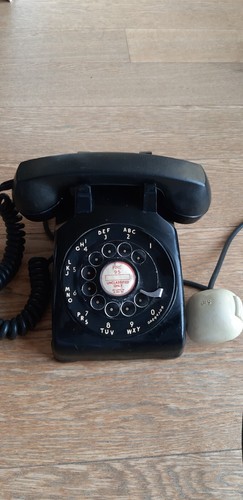 Telefono bachelite nero - telefono,