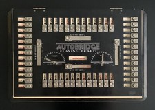 Tavolo da gioco AutoBridge vintage 1938 con 13 fogli - Made in USA