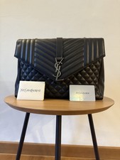 YVES SAINT LAURENT YSL BORSA ENVELOPE MEDIUM IN PELLE