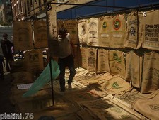 SACCHI JUTA DI CAFFè CAFE 70x100 SACCO TELA YUTA REGALI NATALE ARREDAMENTO