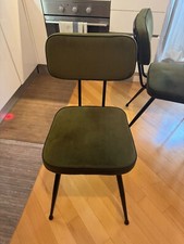 Sedie (x4) in velluto verde