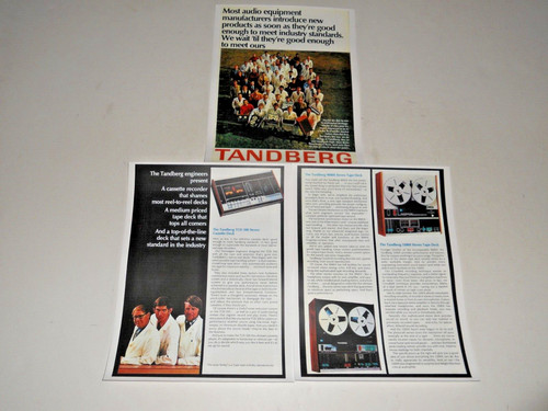 Pubblicità tandberg cassetta - pubblicità, tandberg,