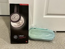 3M Littmann Cardiology IV Stetoscopio, Blu/Nero (70-2011-8624-7) con Custodia