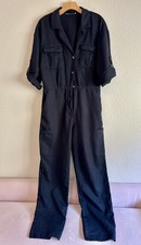 Tuta Zara nera misto lino