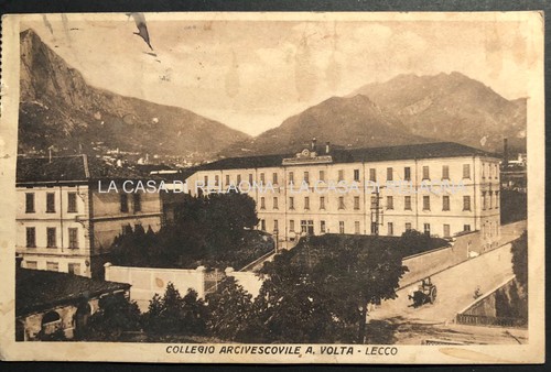 Cartolina lecco collegio - lecco,