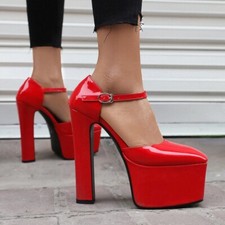 Decolte per donna tacco doppio 15cm piattaforma 5cm numero da elegante 34-43