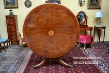 Antico tavolo da pranzo a vela inglese del 900 in Satinwood