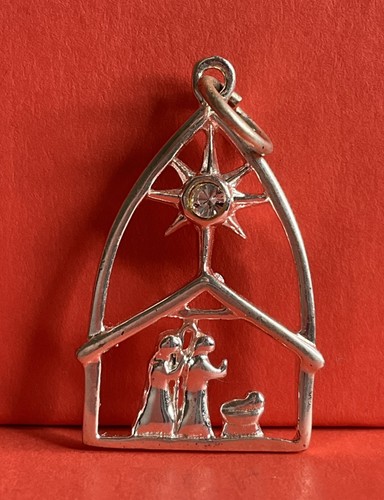 Sterling silver nativity - sterling, charm
