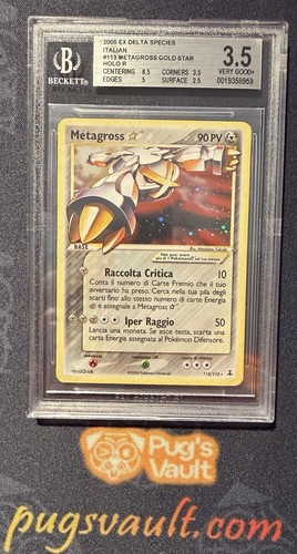 Metagross gold star - bgs, 3.5